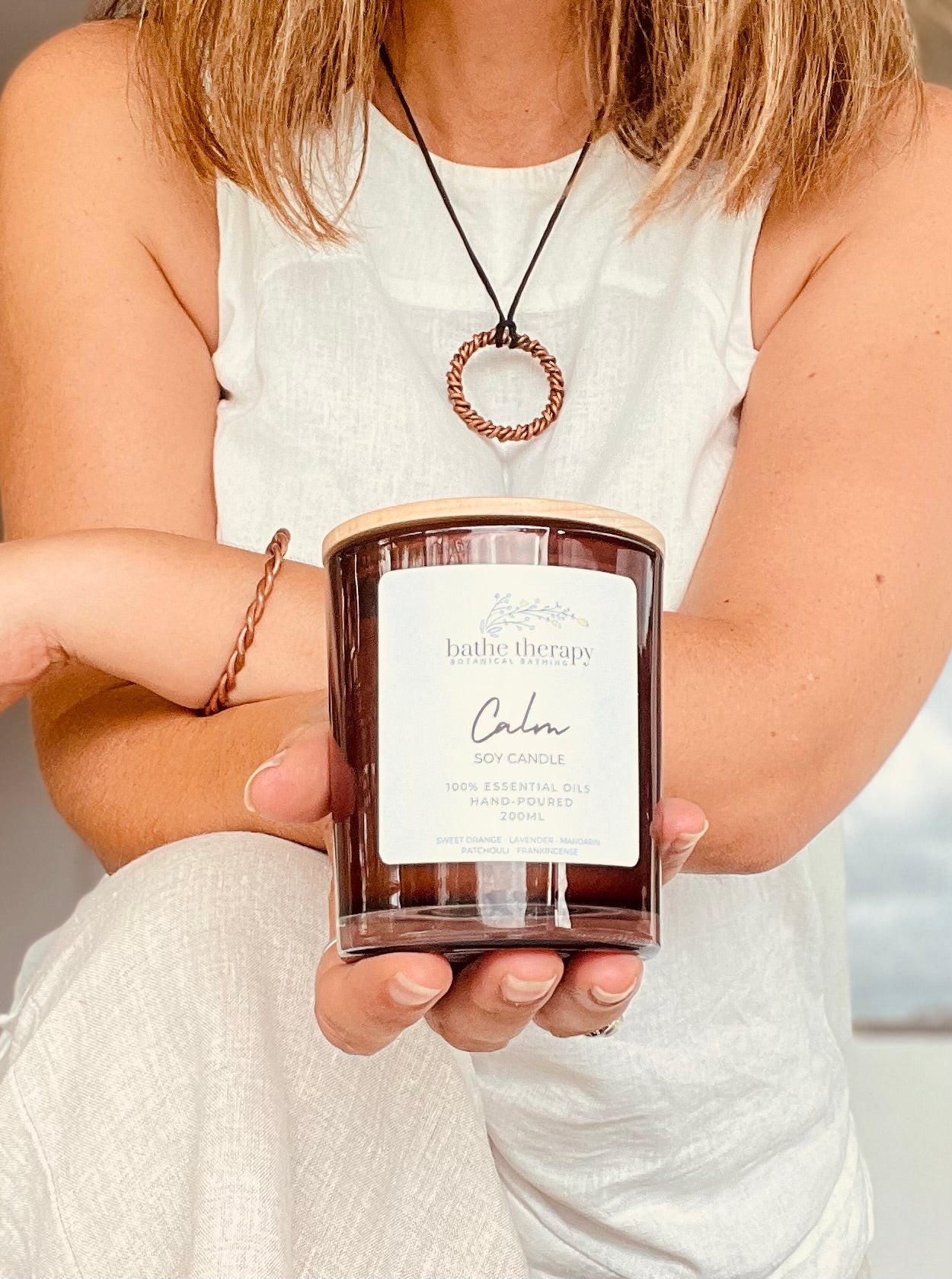 Natural Soy Aromatherapy Candle | Calm – Lavender & Citrus