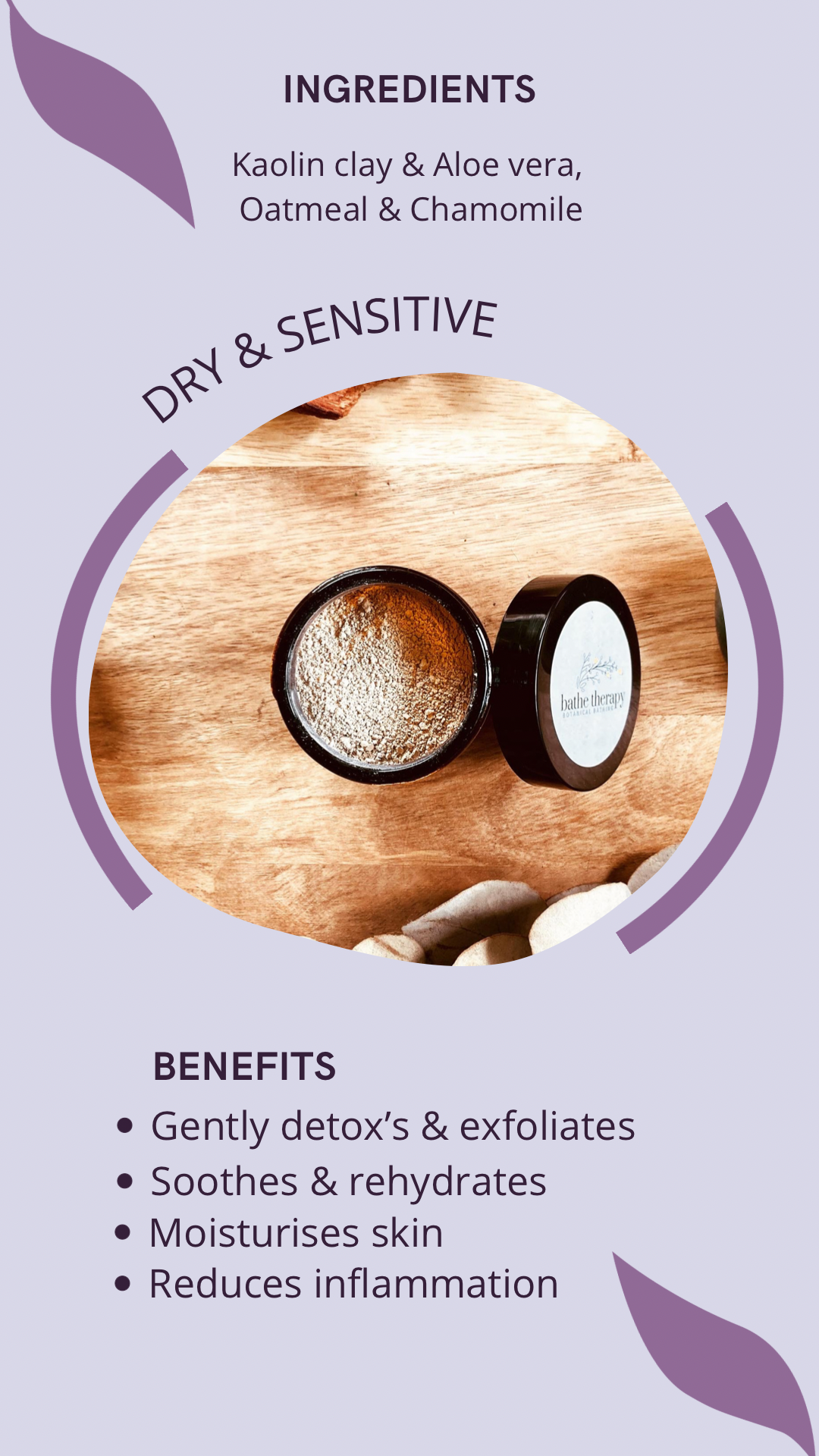 Earth Minerals Clay Masks|| 4 skin types