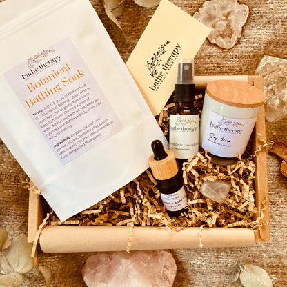 Organic Self-Care bath ritual Gift Box for relaxation, delivered directly Australia