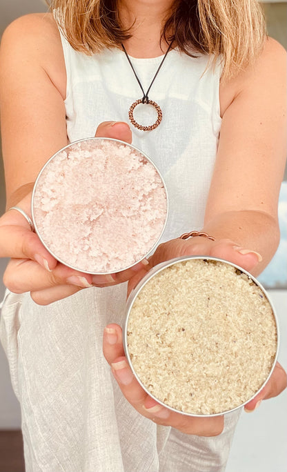 Natural body scrubs lavender and lemon & grapefruit & lemongrass