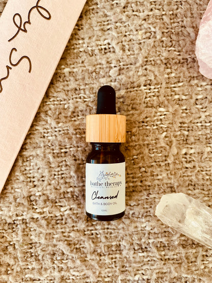 Cleansed bath and body oil 
