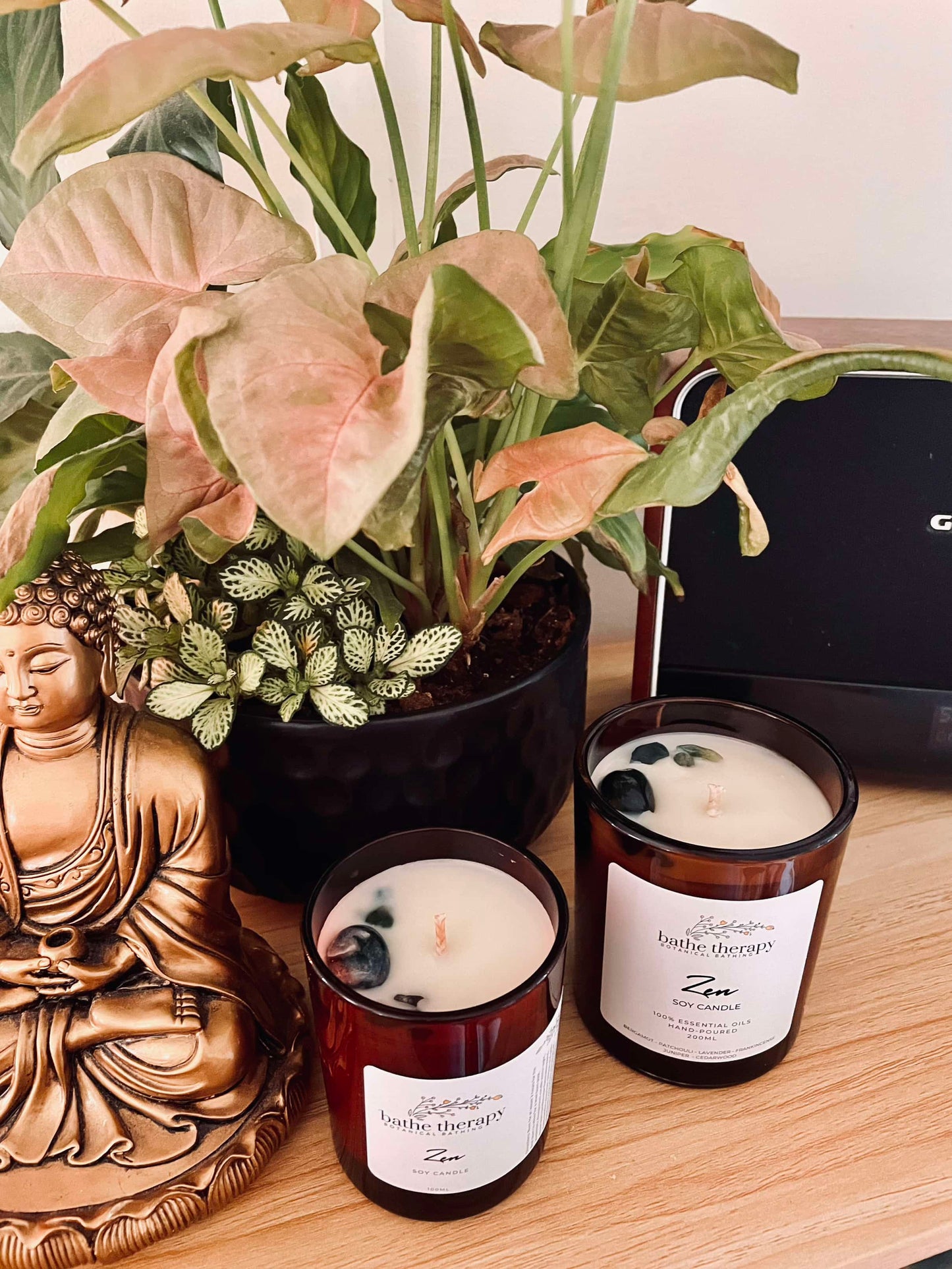 Soy candles non-toxic clean burning candles made with pure essential oils 